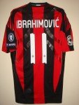 Zlatan Ibrahimović AC Milan Match Worn Shirt