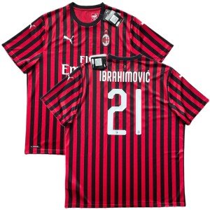 AC Milan Home Jersey #21 Ibrahimovic Men's XXL