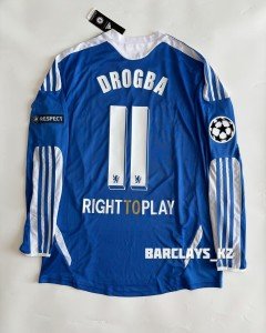 Chelsea FC Didier Drogba Blue Long Sleeve Jersey