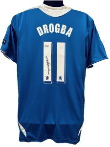 Didier Drogba Autographed Adidas Chelsea Jersey