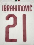 AC Milan Away Jersey #21 Ibrahimovic - Medium