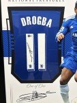Framed Signed Didier Drogba Chelsea Jersey