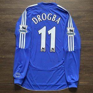 Chelsea Drogba 2006-07 Long Sleeve Jersey Size L