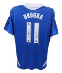 Signed 2012 UCL Chelsea Jersey by Torres & Drogba