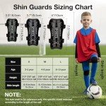 2 Pairs Adjustable Soccer Shin Guards for Kids