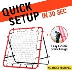 Adjustable Angle Soccer Rebounder Net - Portable