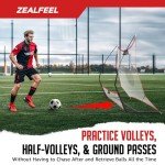 ZEALFEEL 2-in-1 Soccer Rebounder Training Net