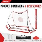 ZEALFEEL 2-in-1 Soccer Rebounder Training Net