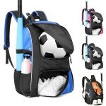 DAREKUKU Soccer Bag with Portable Handbag - Blue
