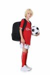 Youth Soccer Backpack with Ball Compartment and Cleats