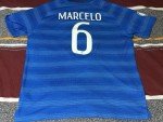 Brazil Marcelo 2014 World Cup Soccer Jersey XL