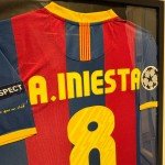 Framed Barcelona Andrés Iniesta Jersey Display