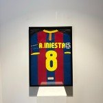Framed Barcelona Andrés Iniesta Jersey Display