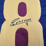 Framed Andres Iniesta Barcelona Reprint Jersey