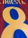 Barcelona Home Jersey #8 A. Iniesta - Small Long Sleeve