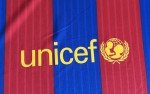 Barcelona Home Jersey #8 A. Iniesta - Small Long Sleeve