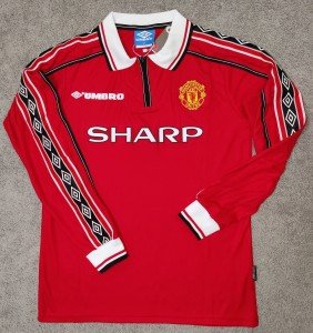 Manchester United 1998/99 Beckham #7 Home Jersey