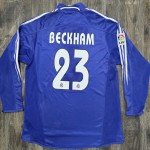 2005 Adidas Real Madrid Beckham Long Sleeve Jersey