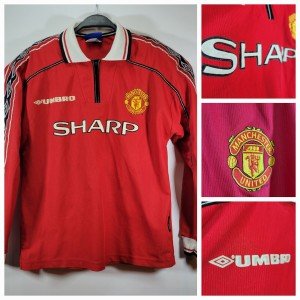 Umbro Manchester United Long Sleeve Beckham Jersey