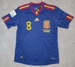Spain 2009/10 Xavi #8 Retro Away Jersey