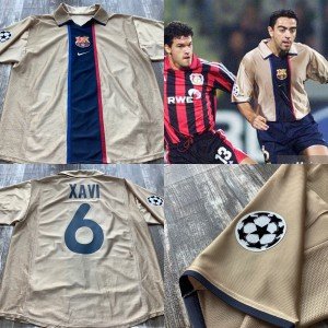 FC Barcelona Xavi #6 Vintage Nike Jersey