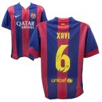 Xavi Hernandez Autographed Barcelona Home Jersey #6
