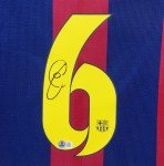 Xavi Hernandez Autographed Barcelona Home Jersey #6