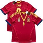 Spain Home Jersey #8 Xavi Hernandez, XL