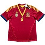 Spain Home Jersey #8 Xavi Hernandez, XL
