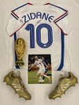 Zidane Signed 2006 France Away Jersey & Boots