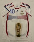 Zidane Signed 2006 France Away Jersey & Boots