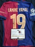 Lamine Yamal Signed Barcelona Jersey with COA