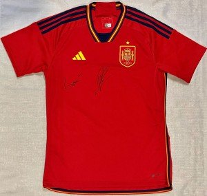 Spain Pedri & Gavi Signed Adidas Soccer Jersey
