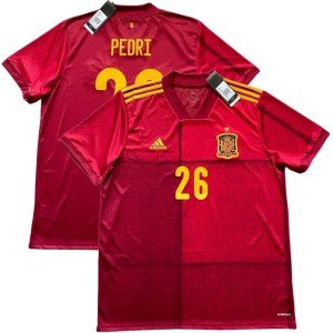 Spain Home Jersey #26 Pedri - Adidas Soccer Top