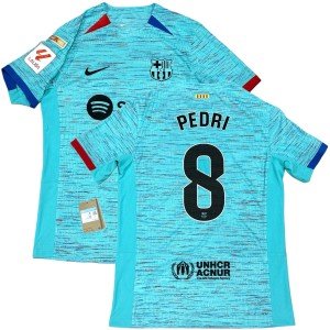 Barcelona Third Jersey #8 Pedri 2023/24 - Medium