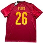 Spain Home Jersey #26 Pedri - Adidas Soccer Top