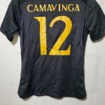 Camavinga Real Madrid Youth Jersey Black Adidas