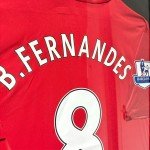 Framed Bruno Fernandes Manchester United Jersey