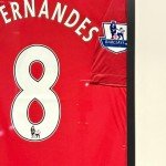 Framed Bruno Fernandes Manchester United Jersey