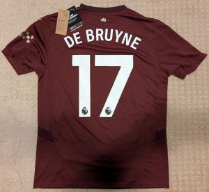 2024/25 Manchester City Burgundy Kevin De Bruyne Jersey