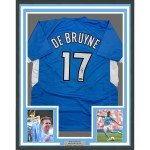 Framed Kevin De Bruyne Autographed Man City Jersey