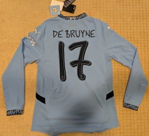 Manchester City Kevin De Bruyne Long Sleeve Jersey