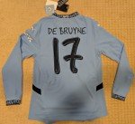 Manchester City Kevin De Bruyne Long Sleeve Jersey