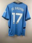 Manchester City Home Jersey De Bruyne #17 Light Blue