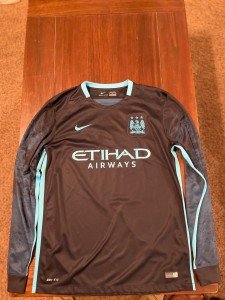 Manchester City 2015/16 De Bruyne #17 Long Sleeve Jersey