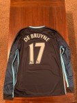 Manchester City 2015/16 De Bruyne #17 Long Sleeve Jersey