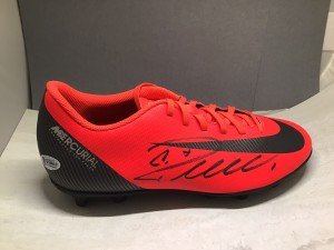 Cristiano Ronaldo Autographed Nike Soccer Cleat