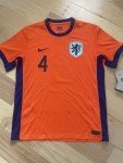 Netherlands Soccer Jersey - Virgil Van Dijk 4 - Large