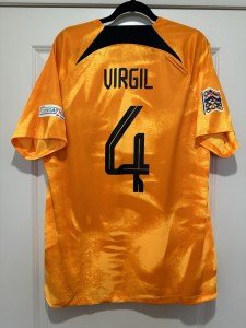 Virgil #4 Men's XL Nike Netherlands Home Jersey