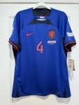 Nike Netherlands Away Jersey - Virgil #4, Men's Large